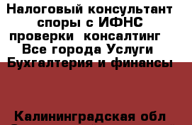 Налоговый консультант (споры с ИФНС, проверки, консалтинг) - Все города Услуги » Бухгалтерия и финансы   . Калининградская обл.,Светловский городской округ 